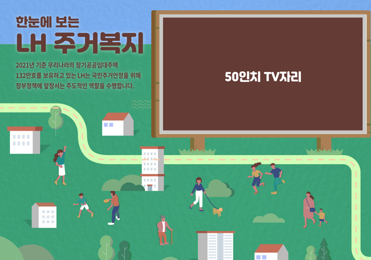 2022년 대한민국 부동산 트렌드쇼 인포그래픽 아트월
